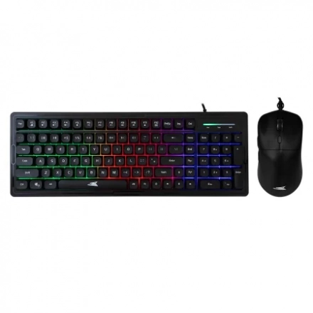 Tastatatura + miš Baracuda ORCA Full Layout/Membranska/RGB/US + 7200DPI/Optički/Crna