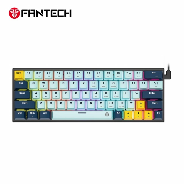Tastatura Mehanicka Gaming Fantech MK874V2 RGB Atom 63 Mizu SkyBlue (rosie switch)