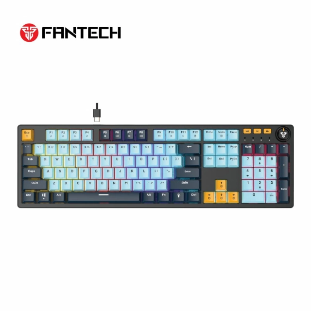 Tastatura Mehanicka Gaming Fantech MK893S RGB Atom 107S MIZU Blue (Blue switch)