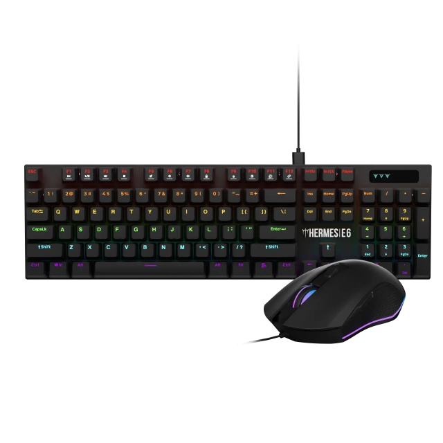 Tastatura mehanička + miš Gamdias Hermes E6