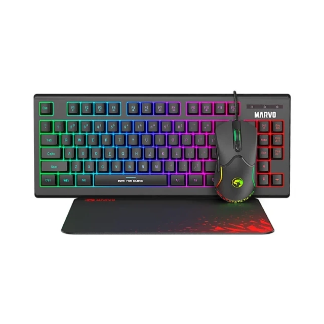 Tastatura + miš+ podloga Marvo LOOT 30 CM310 Black