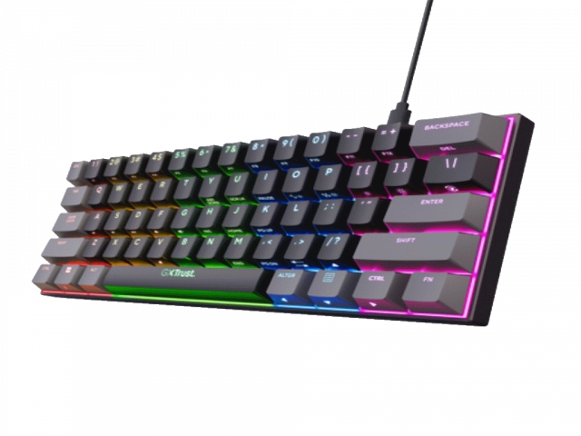 Tastatura TRUST GXT867 ACIRA 60% MINI/mehanicka/Gaming/ US/crna