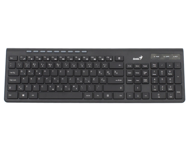 Tastatura USB Wireless Genius SlimStar 7230, YU, Black,2,4GHZ,KB
