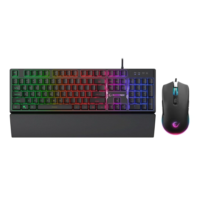 Tastatura+miš žični set Rampage KM-RX7 FORTUNA V2 crni 42577