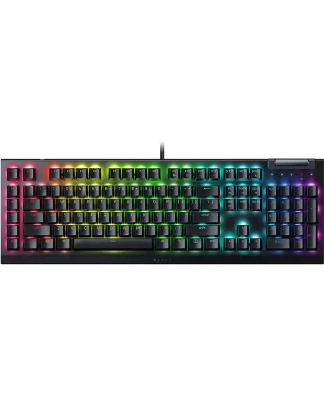 Razer BlackWidow V4 mehanička gaming tastatura Green Switch US – Black