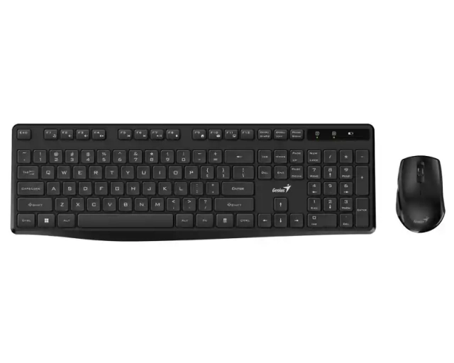 Tast+Mis USB Wireless Genius KM-8206S Black,AI,SRB 2.4GHz
