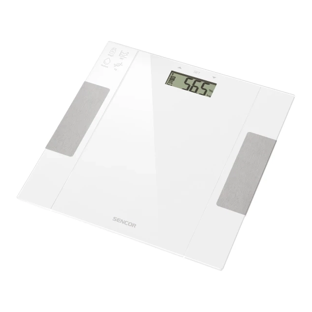Telesna fitnes vaga Sencor SBS 5051WH/LCD/bela