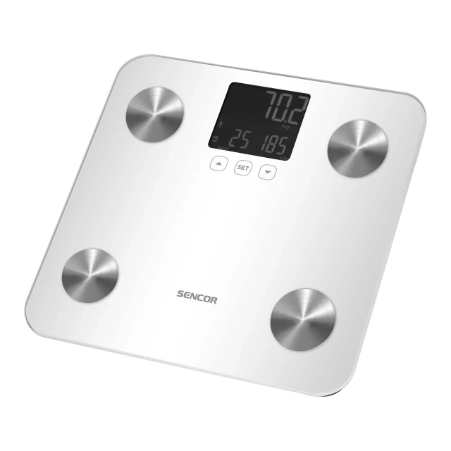 Telesna fitnes vaga Sencor SBS 6025WH/LCD/bela