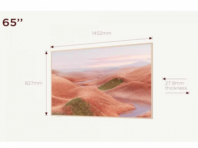 Televizor TCL 65A300W/QLED/65"/4K UHD/144Hz/Matte Screen/"Ai" Art/Google TV/frame