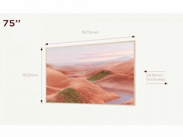 Televizor TCL 75A300W/QLED/75"/4K UHD/144Hz/Matte Screen/"Ai" Art/Google TV/frame