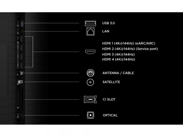 Televizor TCL 85C8L/LED/85"/4K UHD/144Hz/Google TV/crna