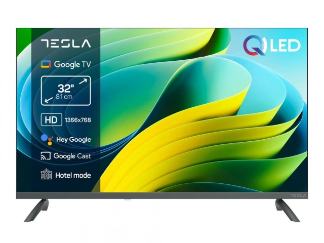 Televizor TESLA Q32E665GHS/QLED/32"/HD/smart/Google TV/siva