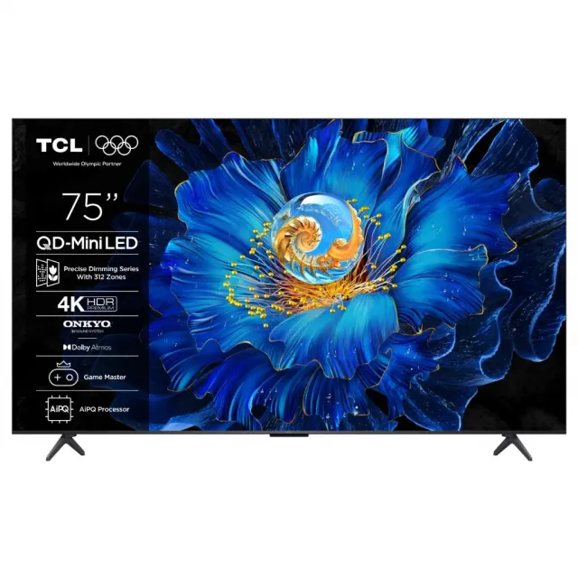 Televizor TCL 75C6KS/MiniLED-QLED/75"/4K UHD/60Hz/Google TV/crna