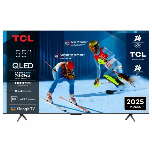 Televizor TCL 55P8K/QLED/55"/4K UHD/144Hz/Google TV/crna