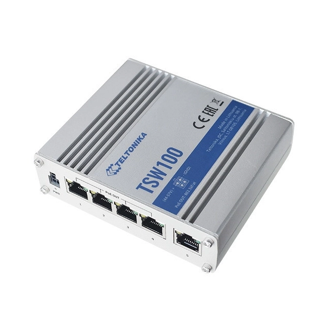 Teltonika TSW100 industrial Unmanaged switch