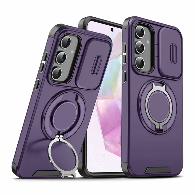 Torbica CamShield Ring stand za Samsung A376B Galaxy A37 5G ljubicasta