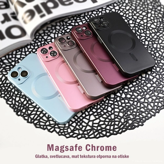 Torbica Magsafe Chrome za Samsung S938B Galaxy S25 Ultra sivo plava