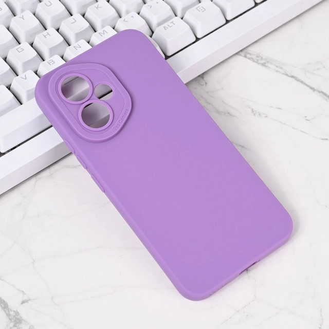 Torbica Silikon Pro Camera za Honor 400 ljubicasta