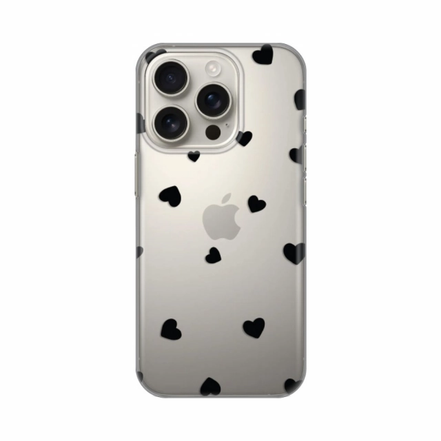 Torbica Silikonska Print Skin za iPhone 16 Pro 6.3 Hearts