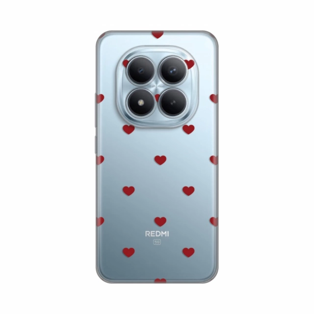 Torbica Silikonska Print za Xiaomi Redmi Note 15 Pro Plus 5G Red Hearts