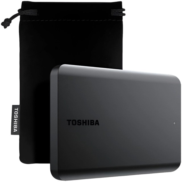 Toshiba External Hard Drive Canvio Basics Excl (2.5 " 1TB, USB3.2 Gen 1, Black)