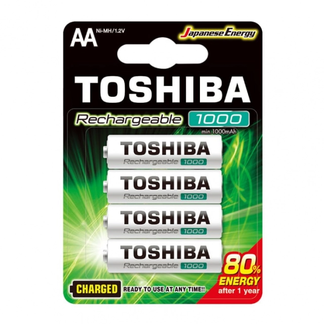 Toshiba punjive Ni-MH baterije AA 1000 mAh TOSH-TNH-6GLE4C/4BP