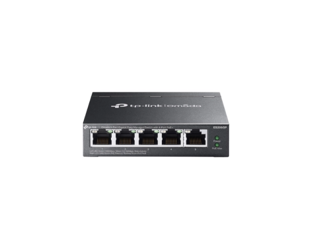 TP-LINK_ ES205GP 5-Port 10/100Mbps Gigabit Switch sa 4-Port PoE+ 