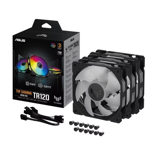 TUF GAMING TR120 ARGB BLACK EDITION 3IN1 ventilator