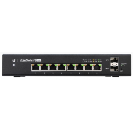 Ubiquiti EdgeSwitch 8-150W 8 gigabit PoE ports, 2x SFP