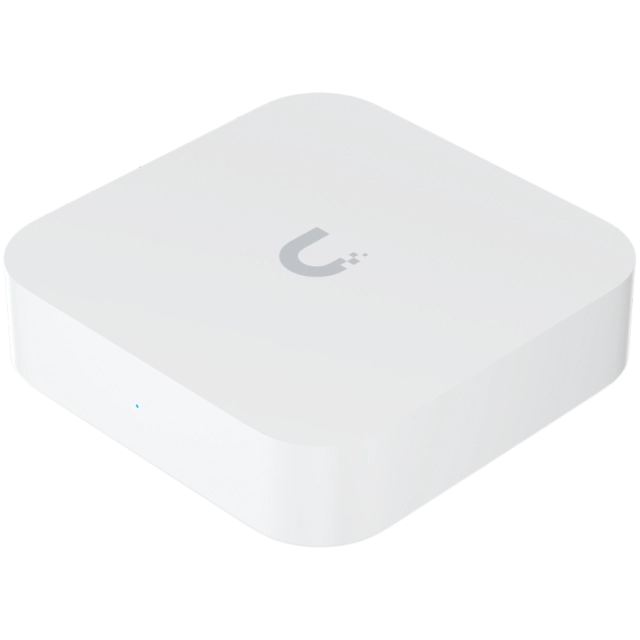 UBIQUITI Gateway Lite; Up to 10x routing performance increase over USG; Managed with a CloudKey, Official UniFi Hosting, or UniFi Network Server; (1) GbE WAN port; (1) GbE LAN port; Compact footprint; USB-C powered (adapter included); Managed with UniFi Network 8.0.7 and later.