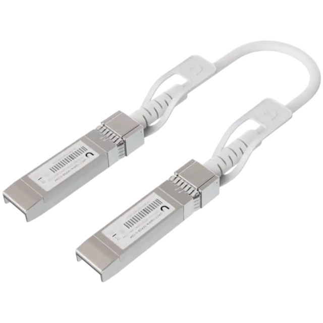 Ubiquiti UACC-Uplink-SFP28-0.3M Direct attach cable with auto link optimization for seamless 1G SFP, 10G SFP+, and 25G SFP28 interconnects between UniFi devices 0.3m