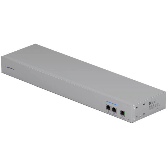Ubiquiti WAN Switch USW-WAN-RJ45-EU 10 GbE linking two Shadow Mode High Availability UniFi Gateways to a single ISP
