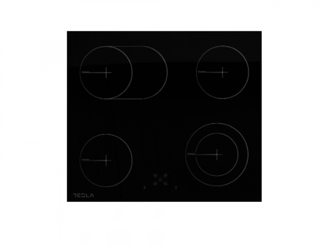 Tesla WG Ugradna ploca TESLA HV6420SB/staklokeramicka/4 zone/60cm/crna