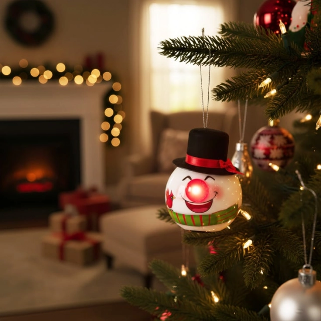 Ukras za jelku "sneško" KID66