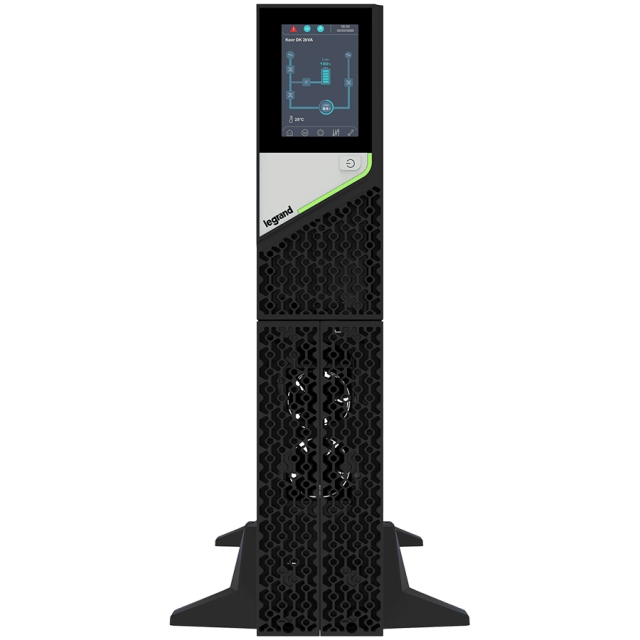 UPS Legrand KEOR DK Tower/Rack, 3000VA/3000W, On Line Double Conversion, Sinusoidal, PFC, USB & RS232 port, 6 x IEC C13 & 1 x IEC C19, batteries 6x 12V, 9Ah  (Optional Kit Rack 310952, SNMP card , Battery Extension 2U 311362 )