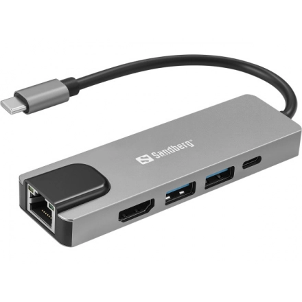 USB adapter Sandberg 336-99 100W USB-C 5 u 1