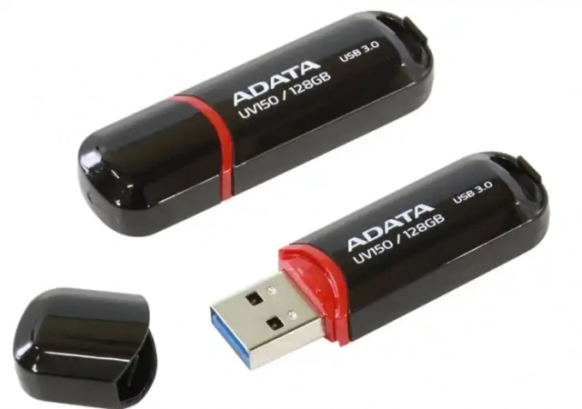 USB Adata AUV150-128G-RBK 128GB 3.1