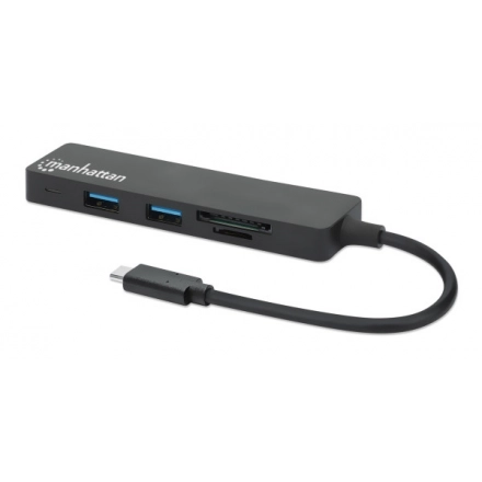 USB-C HUB 3port Manhattan 164948 3.2 G1/5Gbps/CR/Crni