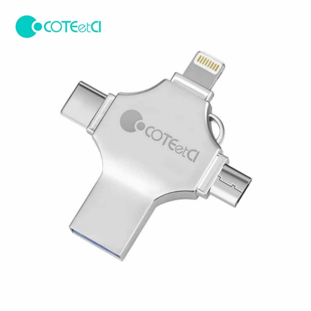 USB flash memorija Coteci CS8836 64GB USB 3.0/micro USB/Type C/lightning