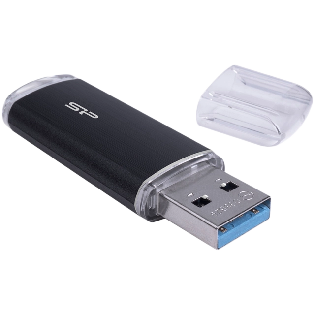 USB Flash Silicon-Power Blaze B02 256GB USB 3.2 Gen 1 Type-A Black