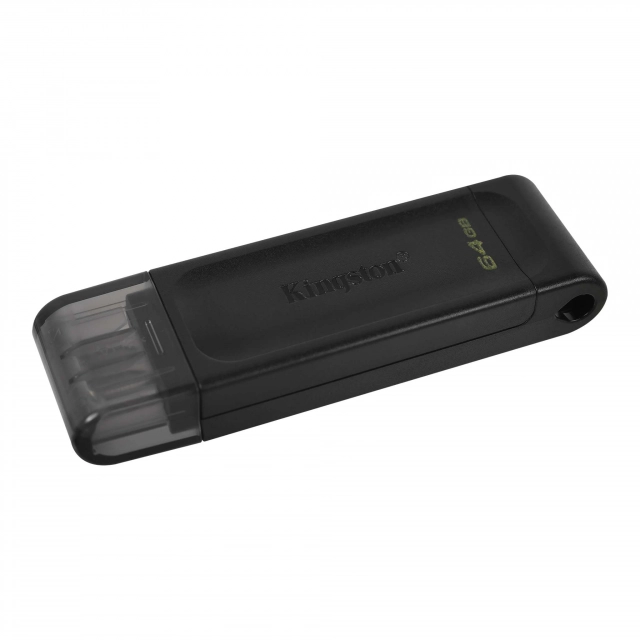 USB memorija KINGSTON DT70/64GB/DataTraveler/3.2/crna
