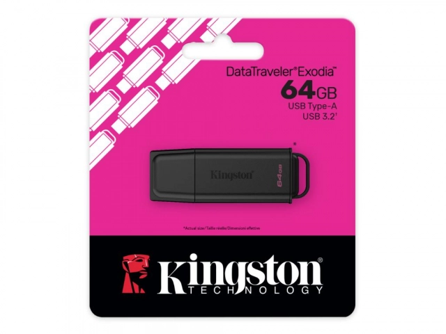 USB memorija KINGSTON DTXG2/64GB/DataTraveler Exodia G2/3.2/crna