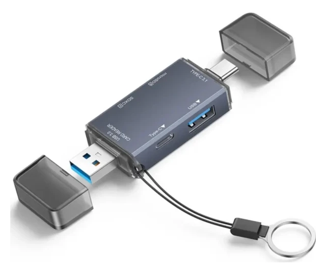 USB smart card reader Kettz KT-CR61 6u1 SD 3.0 TF 5Gbps