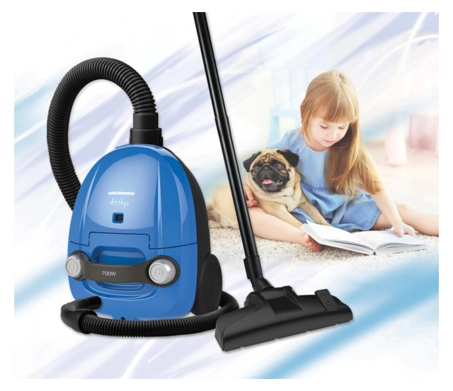 Usisivač HEINNER HVC-M700BL  700W/100W/kesa 2l/Hepa 10/plavi