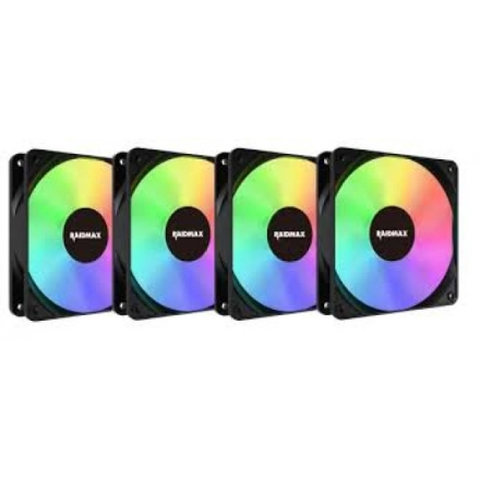 Ventilator 4x 120mm kit Raidmax Black Infinity ARGB , NV-X120FBDC4