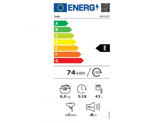 Veš mašina TESLA WF61030T/6kg/1000 obrtaja/F/85x59,5x47cm/bela