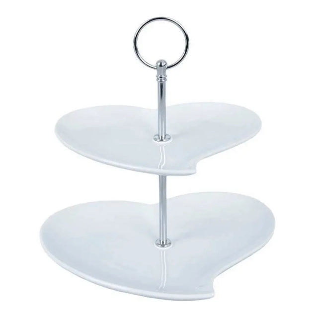 Vilde 122936 - Porcelanski  stalak na  2 sprata za serviranje / prezentaciju, 21