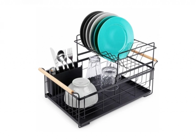 Vilde  229094 - Metalni ocedjivac za sudove na 2 sprata 48 x 29 x 28,5 cm