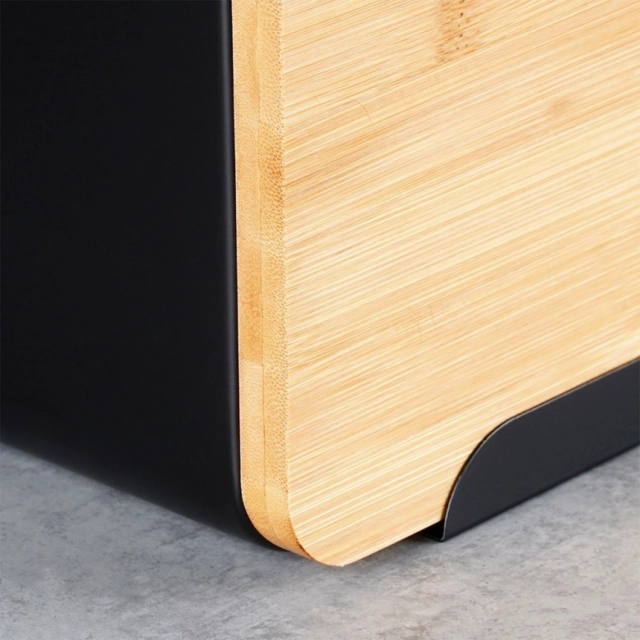 Vilde 259613 - Kutija za hleb metal - bambus ,  35x22x20.5 cm