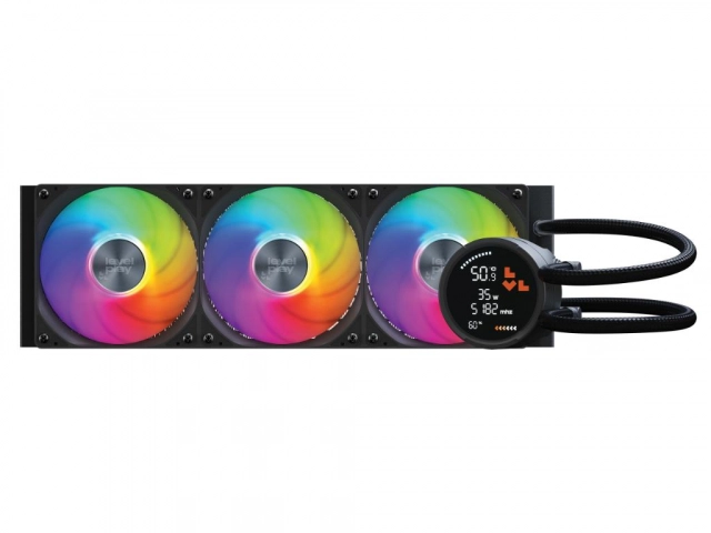 Vodeno hlađenje za CPU LEVELPLAY Combat Liquid 360 HUD AIO/sa ekranom/crna